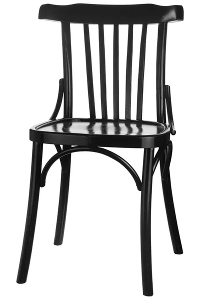 Siyah ahşap sandalye — Stok fotoğraf