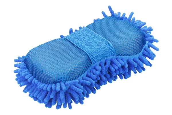 Sponge with microfibers for cleaning and washing car — Stock Photo, Image