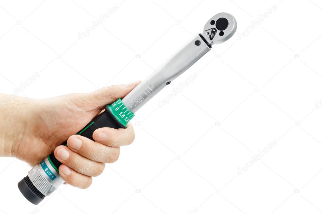 Torque wrench in hand