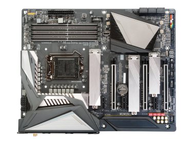 Modern gaming motherboard clipart