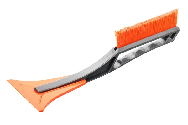 Brush-scraper for cleaning the car from snow and removing ice — Stock Photo, Image
