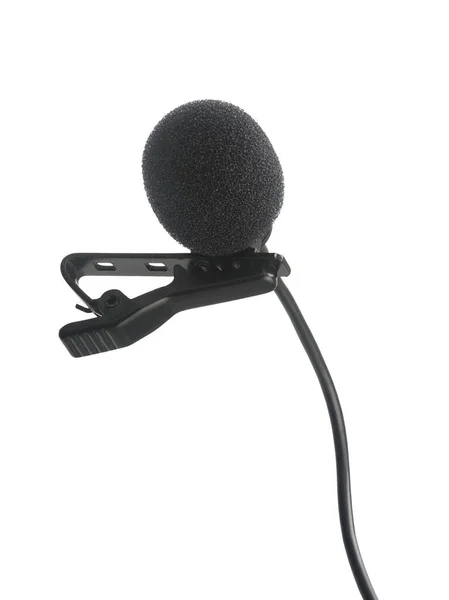 Lavalier condenser recording microphone — Stock Photo, Image