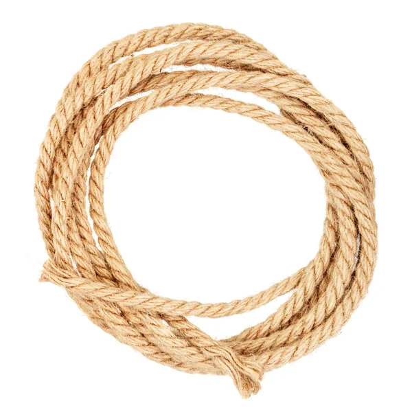 Coil of jute rope Stock Image