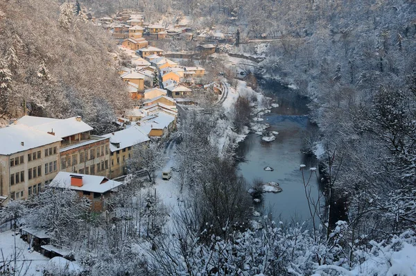 Vista del río Yantra en diciembre — Foto de Stock