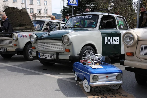 Oldtimers trabantes — Foto de Stock