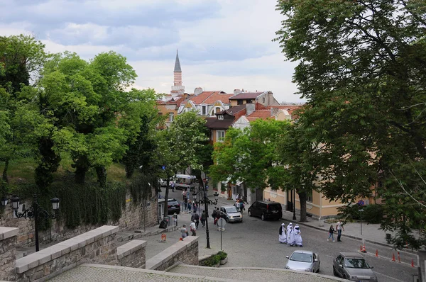Utsikt över Plovdivs gamla stadsdel — Stockfoto