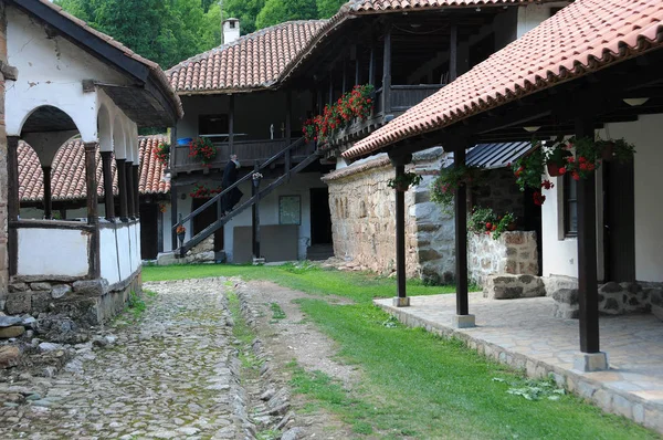 Dentro del Monasterio de Poganovo Imagen de stock