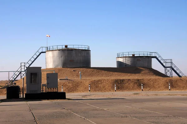 Tanques de águas residuais — Fotografia de Stock