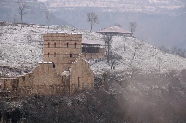 Trapezitsa Fortress Winter Town Veliko Tarnovo Bulgaria — Stock Photo, Image