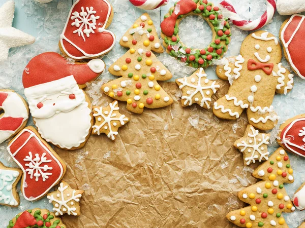 Biscoitos de gengibre de Natal — Fotografia de Stock