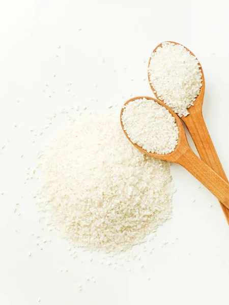 Rice on white — Stock Photo, Image