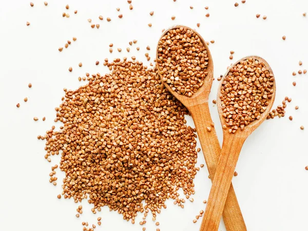 Bowl with buckwheat — Stock Photo, Image