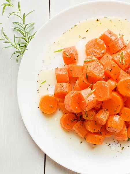 Warmer Karottensalat — Stockfoto