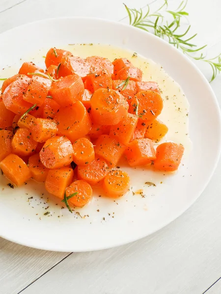 Salada de cenoura quente — Fotografia de Stock