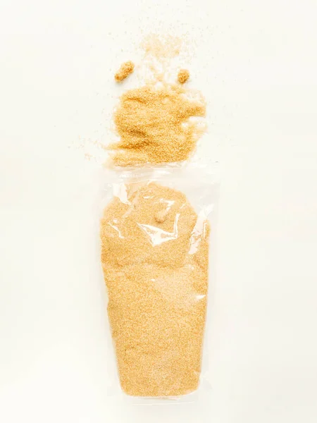 갈색 지팡이 설탕 — 스톡 사진
