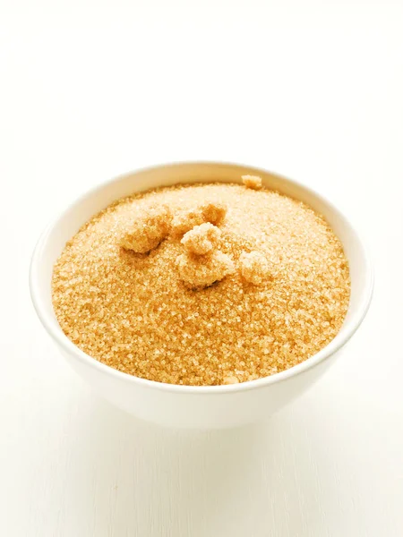Hnědý třtinový cukr — Stock fotografie