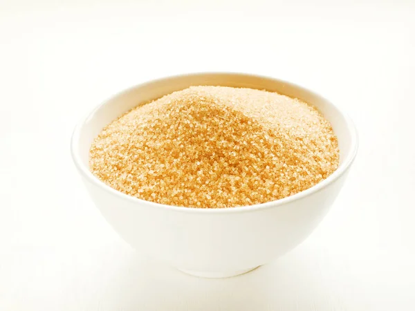 Hnědý třtinový cukr — Stock fotografie