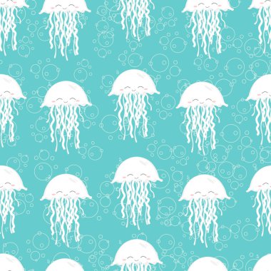 Sevimli deniz anası seamless modeli