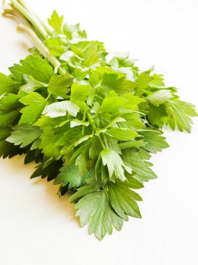 Beyaz üzerinde Lovage