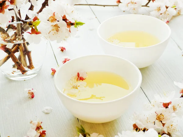 Абрикос квітковий чай — стокове фото