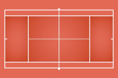 Tenis kortu arka plan vektör çizim desen şablonu
