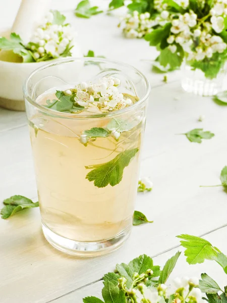 Hawthorn on wood — Stock Photo, Image