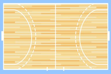 Handball court vector clipart