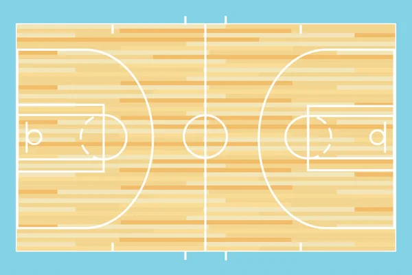 Basketbol mahkeme vektör — Stok Vektör