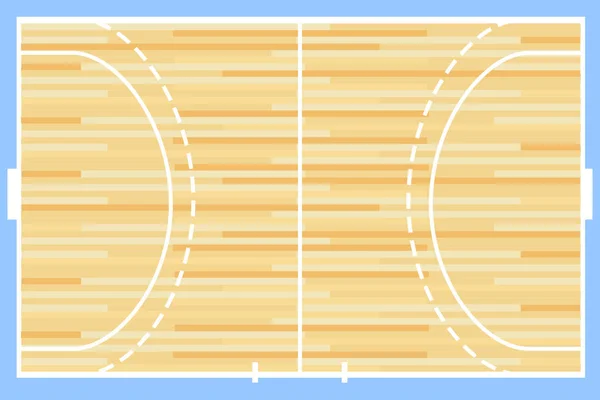 Balonmano vector de pista — Vector de stock