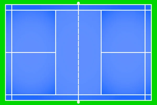 Badmintonplatz-Vektor — Stockvektor