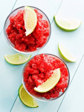Çilek lime granita