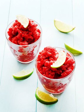 Çilek lime granita
