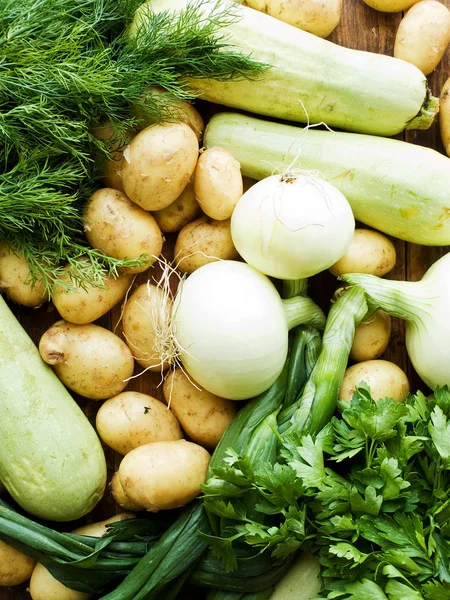 Vegetables and herbs — Stock Photo, Image