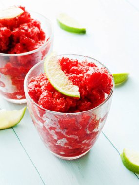 Çilek lime granita