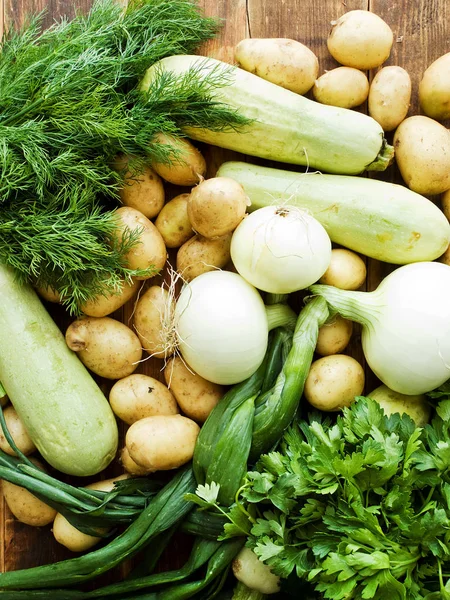 Vegetables and herbs — Stock Photo, Image