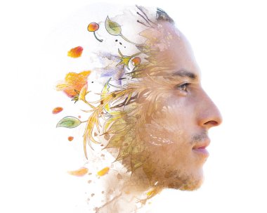 Portre fotoğrafçılığı ile orijinal sanat karışımları