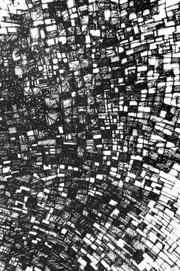 Birçok kutu oluşturan geometrik çizgilerile grafik tasarım öğesi,