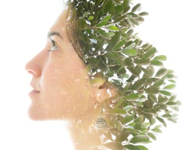 Gerçeküstü çift pozlama portresi