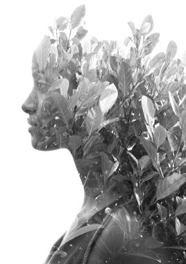 Gerçeküstü çift pozlama portresi