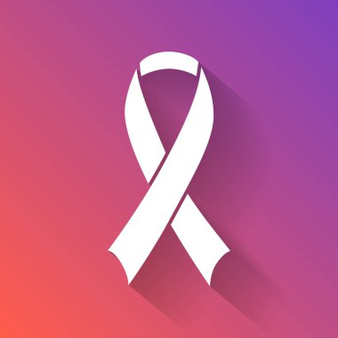 düz farkındalık şerit degrade arka plan üzerinde izole gölge ile