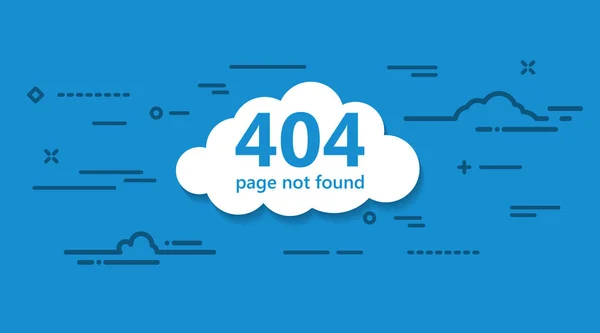 404 Pagina Errore Non Trovata Illustrazione Astratto Concetto Creativo Collezione — Vettoriale Stock
