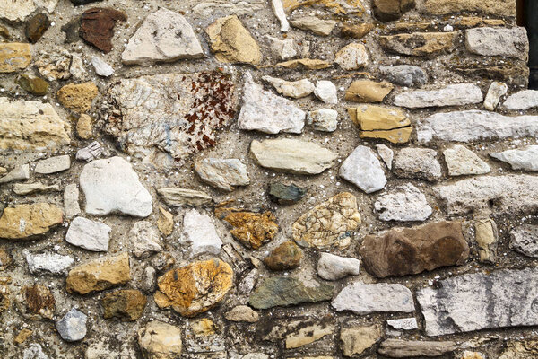 близкий обзор текстуры средневековой кладки
