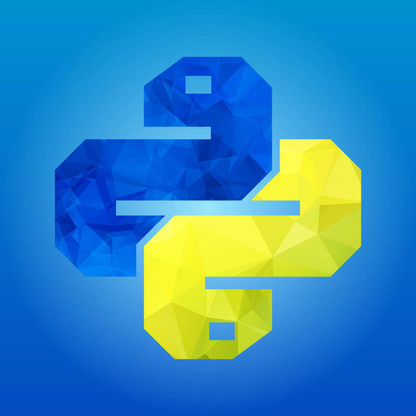 две змеи икона изолированы на синем фоне. Модный векторный символ боа для дизайна сайта
