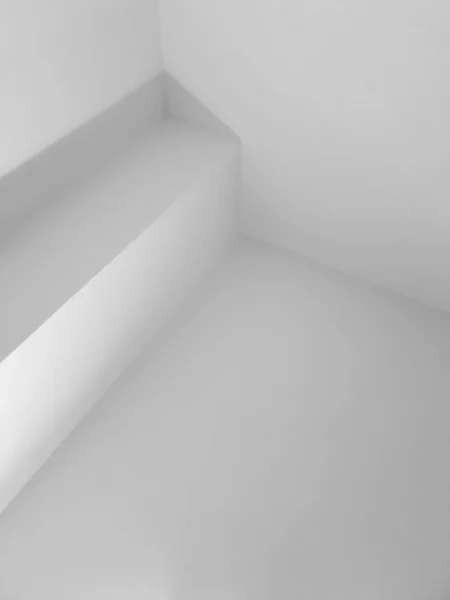 Abstrakt vit interiör foto med hörn — Stockfoto