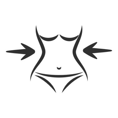 kilo kaybı konsepti, diyet ikonu, kilosuna dikkat eden kız, sağlıklı yaşam tarzı