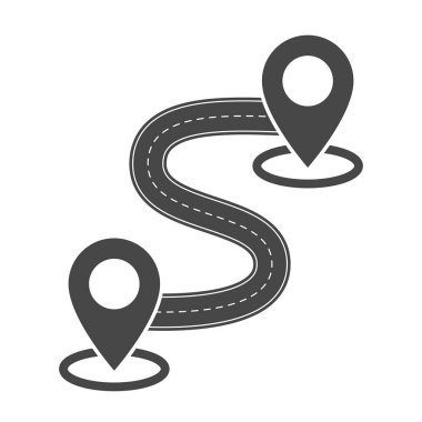 düz soyut kavisli asfalt yol üzerinde lobutlar var.