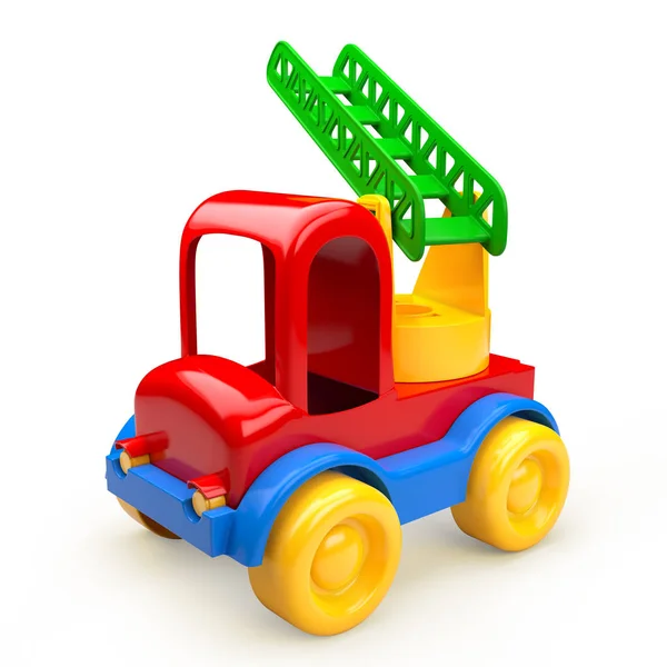Brinquedo Carro Com Escadas Ilustração — Fotografia de Stock