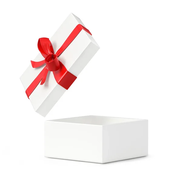 Geschenkbox Isoliert Auf Weißem Hintergrund Illustration — Stockfoto