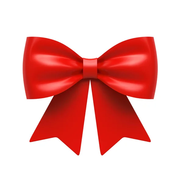Ribbon Gift Bow Isolated White Background Illustration — Stock Photo, Image