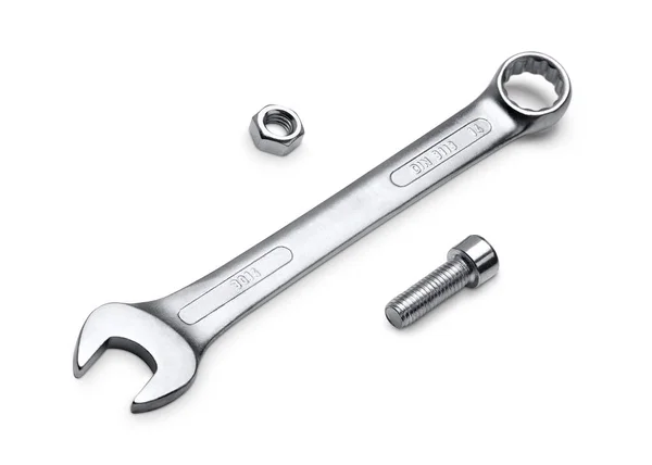 Wrench Isolated White Background — Stock Photo, Image